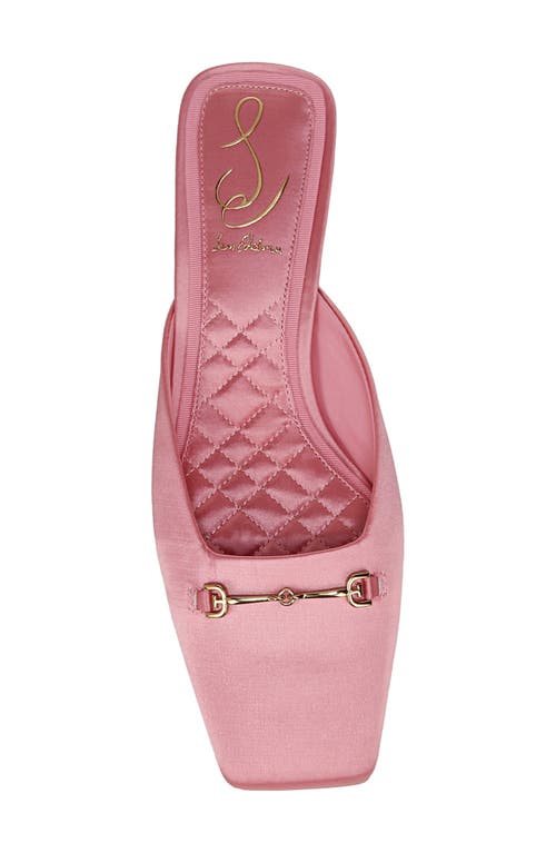 Shop Sam Edelman Ollie Square Toe Bit Mule In Pink Blossom