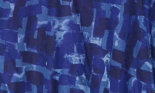 Eliza J Sheer Sleeve Midi Dress In Roy