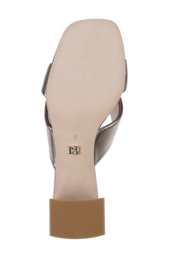 Shop Badgley Mischka Collection Briella Ii Slide Sandal In Light Bronze