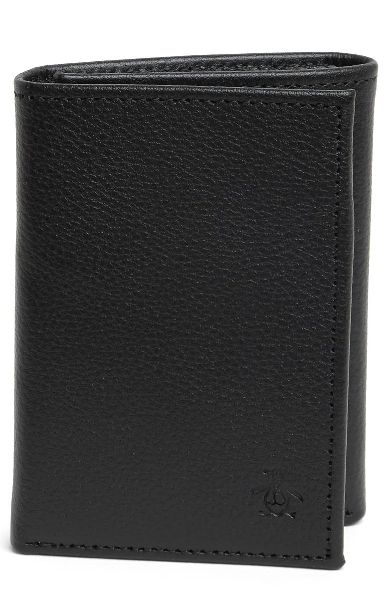 Original Penguin Pebbled Leather Trifold Wallet | Nordstromrack