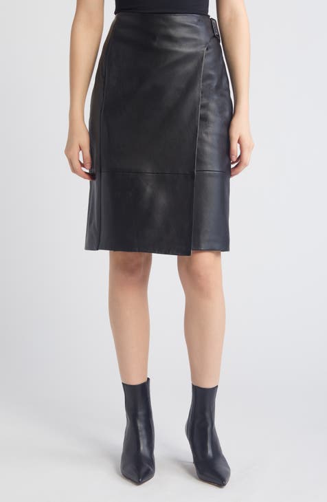 Women s Black Leather Faux Leather Skirts Nordstrom