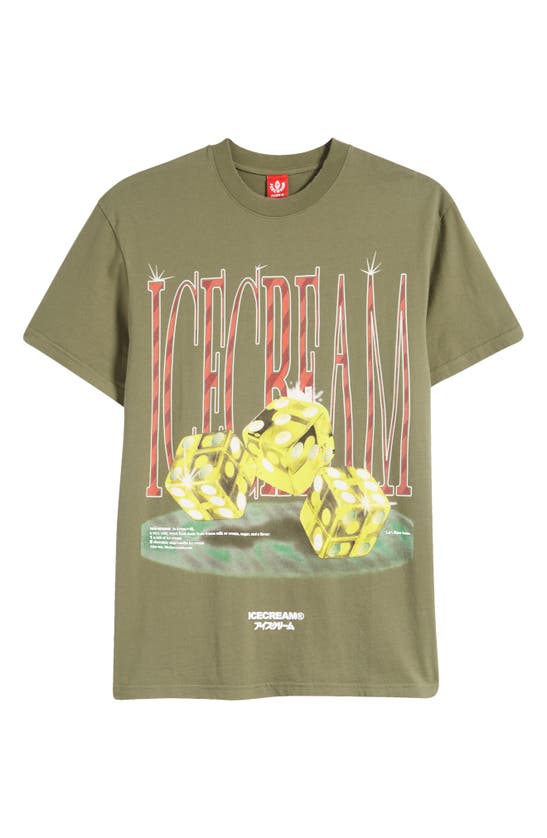 Shop Icecream Fear Of A Rich Planet Graphic T-shirt In Four Leaf Clover
