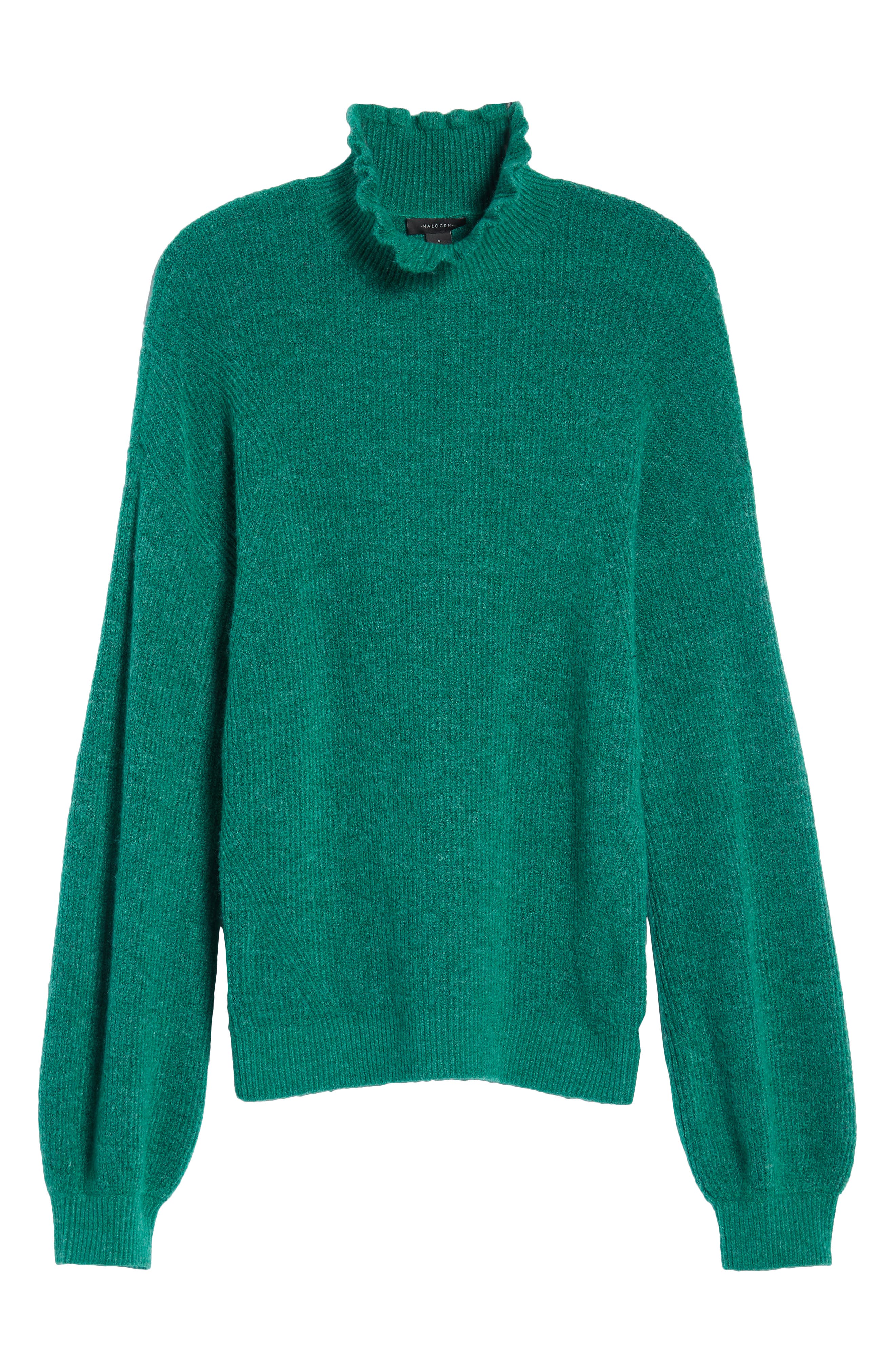 halogen ruffle neck sweater