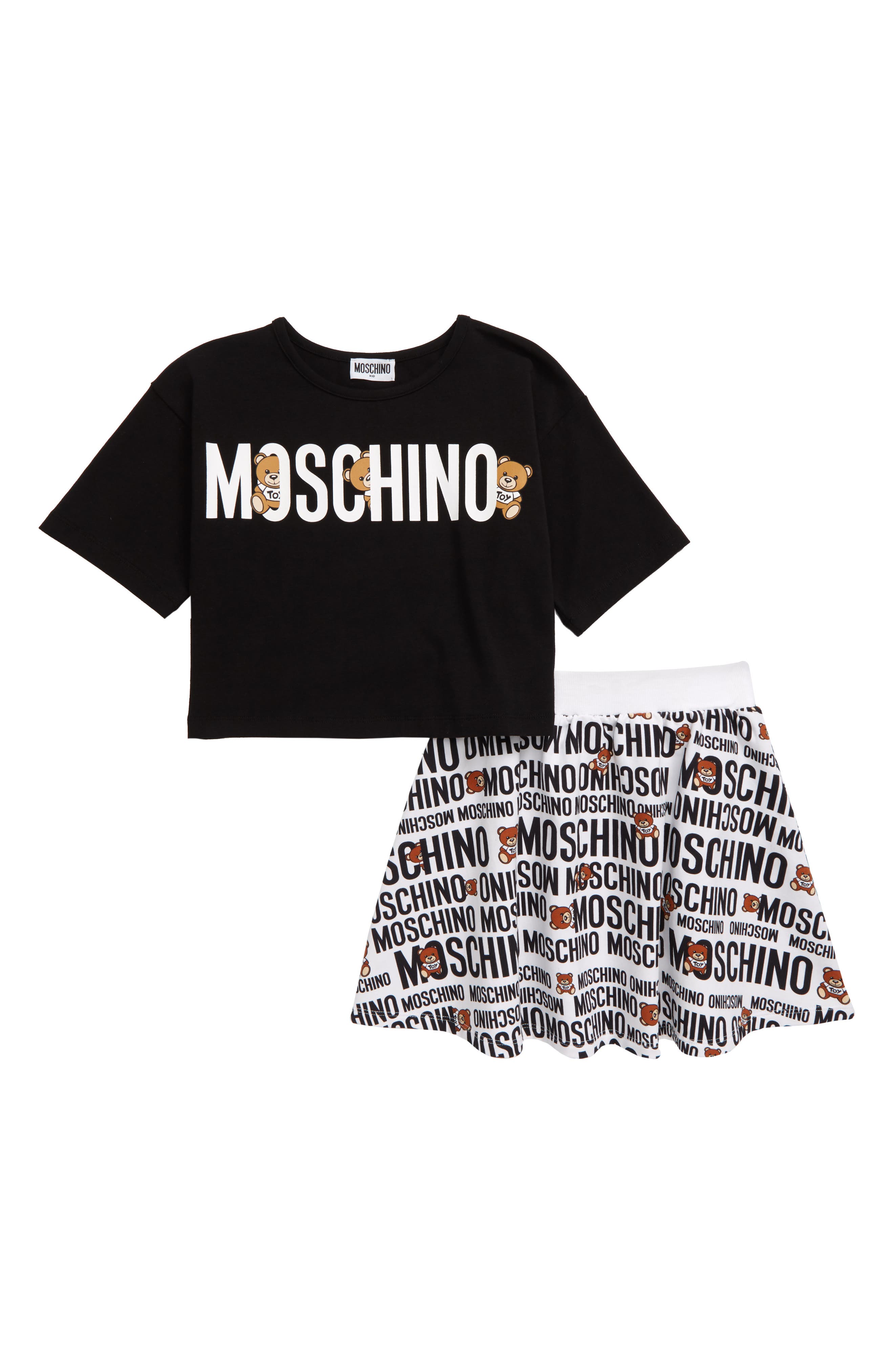 moschino skirt and crop top