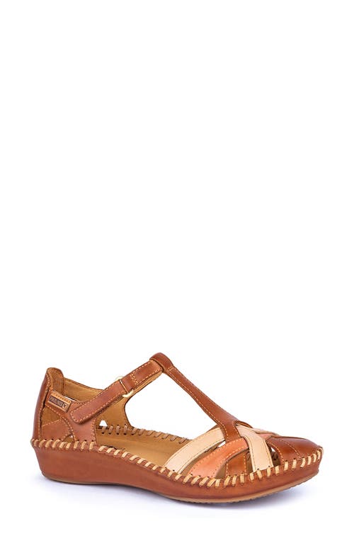 'P. Vallarta 655' T-Strap Sandal in Brandy Blush