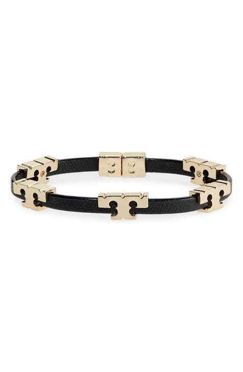 Tory Burch Signature Bar Chain Gold Bracelet with Dust Bag 