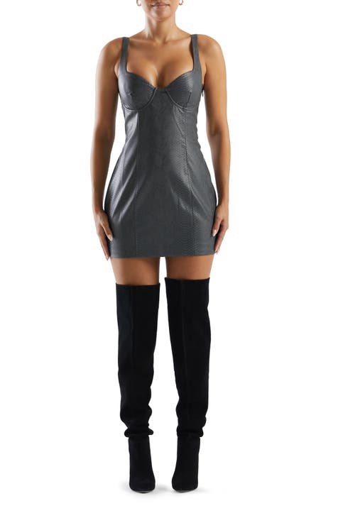 Buy Naked Wardrobe Zip Front Sheath Midi Dress - Beige At 40% Off