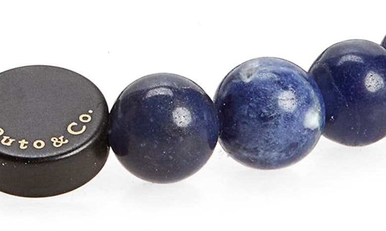 Caputo & Co Square Beaded Stretch Bracelet In Sodalite