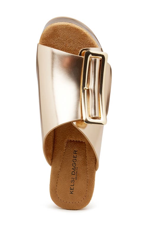Kelsi Dagger Brooklyn Dover Platform Sandals In Gold
