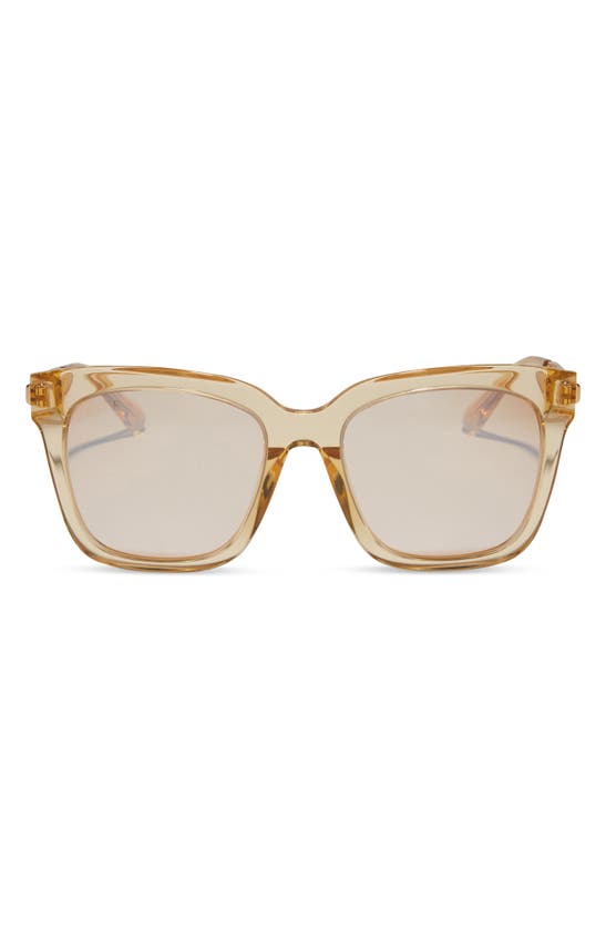 Diff Bella 54mm Gradient Square Sunglasses In Honey Crystal Flash