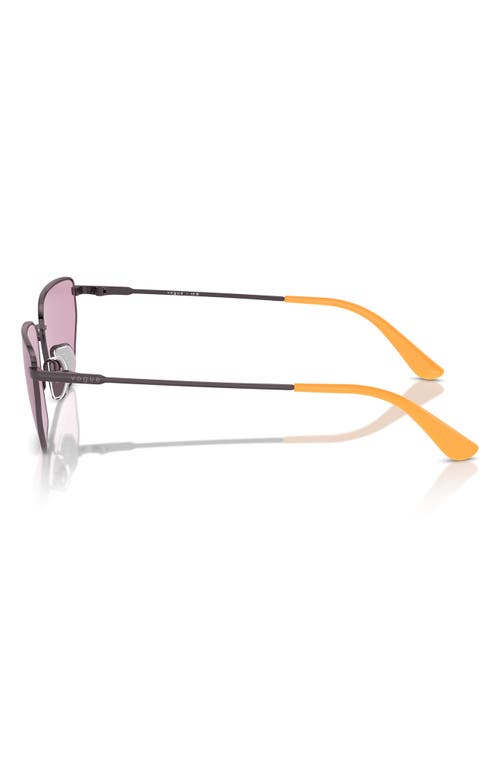 Shop Vogue 56mm Irregular Sunglasses In Violet