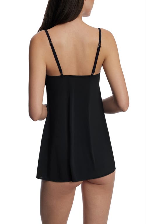 Skarlett Blue Siren Dotted Lace Babydoll In Black