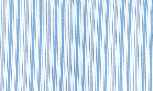 Melange Home Set Of 2 Percale Stripe Cotton Pillowcase In Blue
