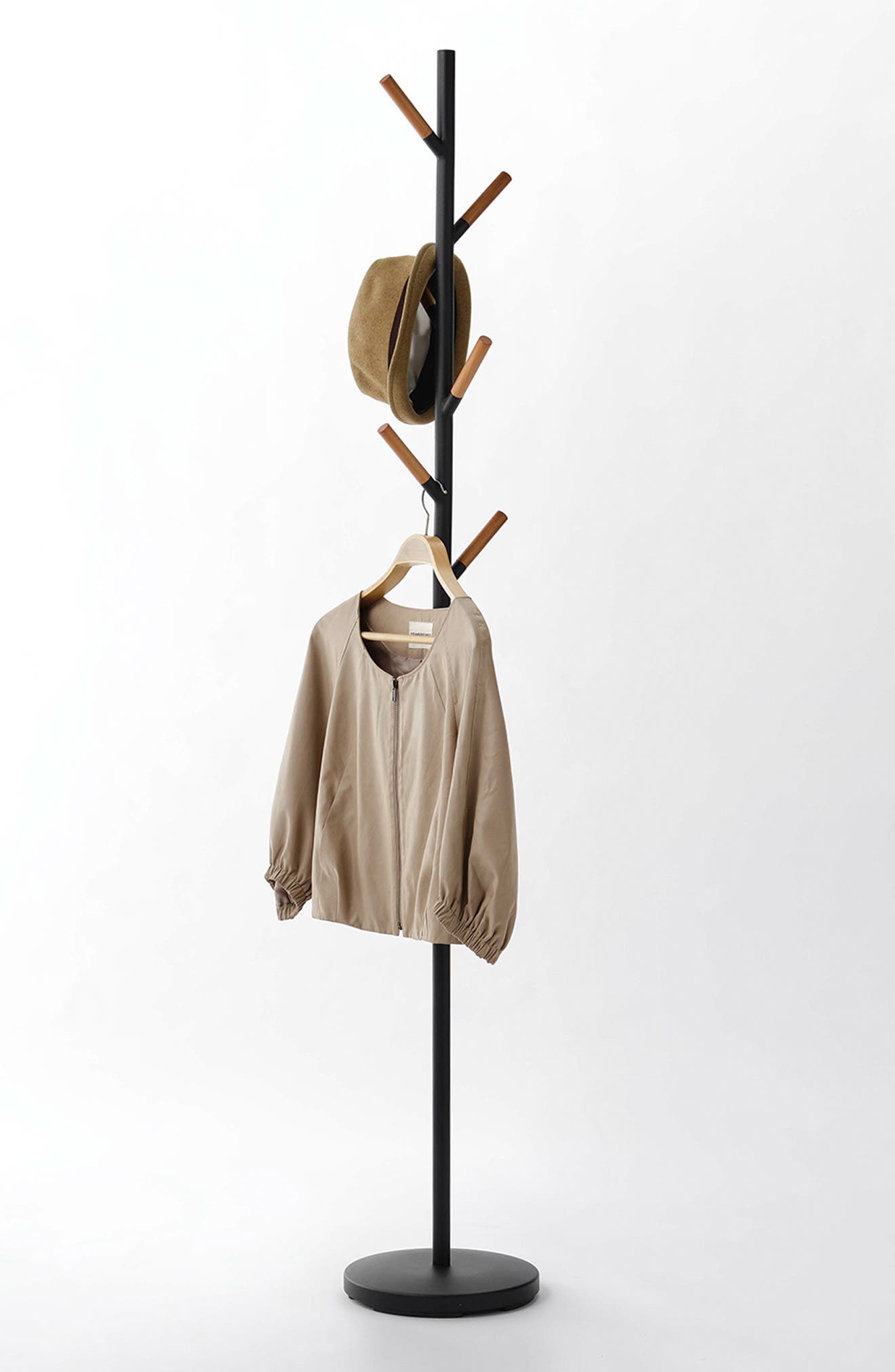 Yamazaki Wood Tipped Steel Coat Rack Nordstrom