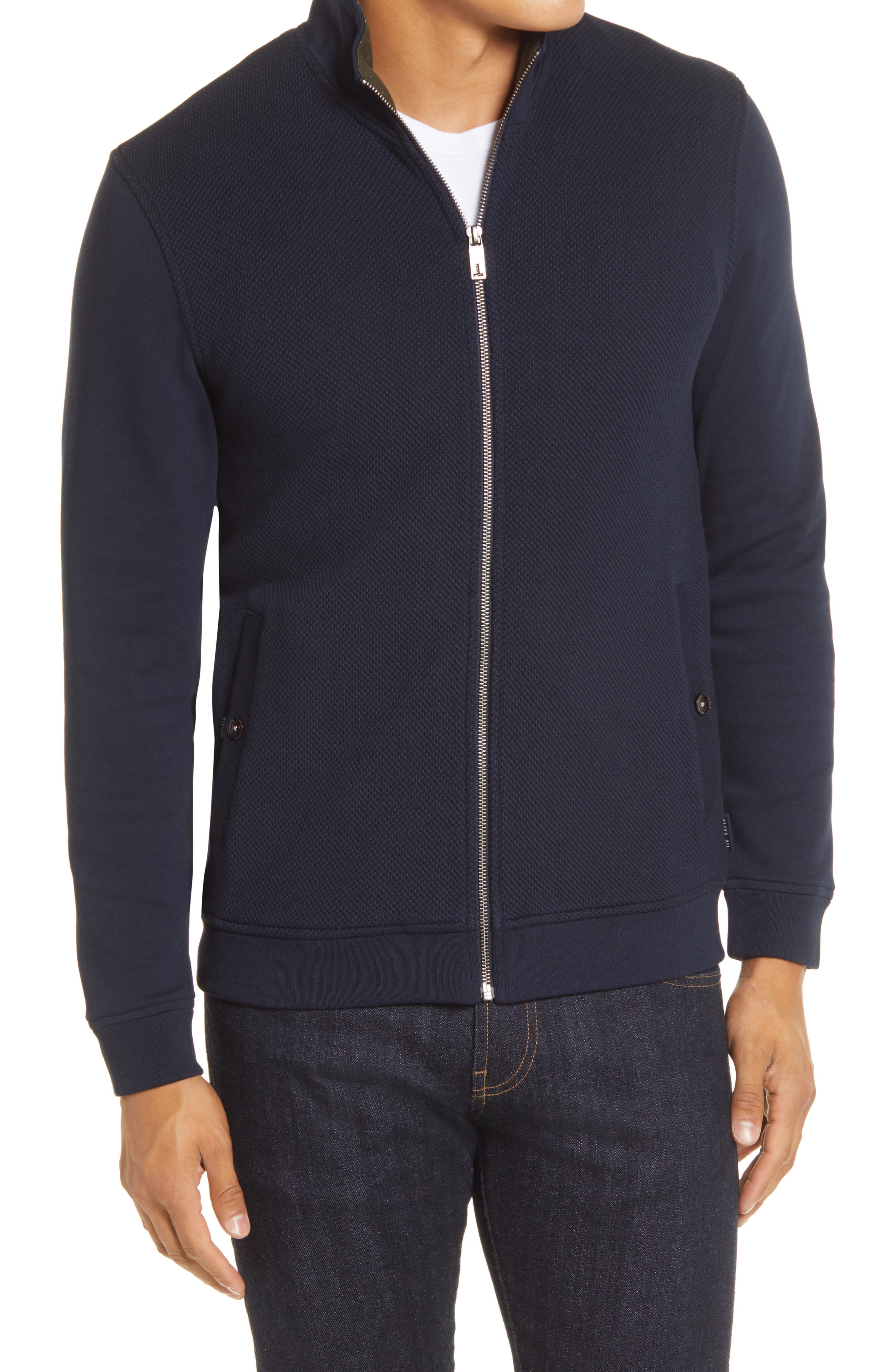 Ted Baker Bonfyre Slim Fit Knit Jacket 