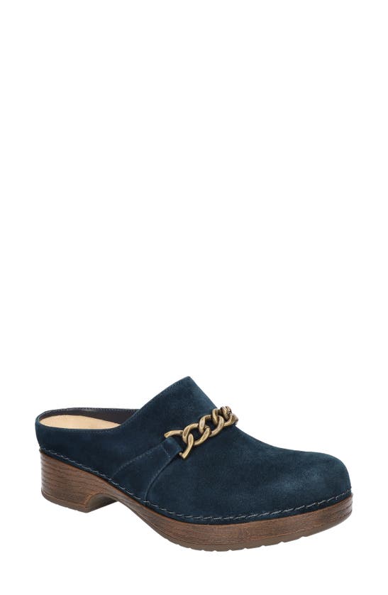 Bella Vita Women's Ventura Clogs Women's Shoes In Navy Leather