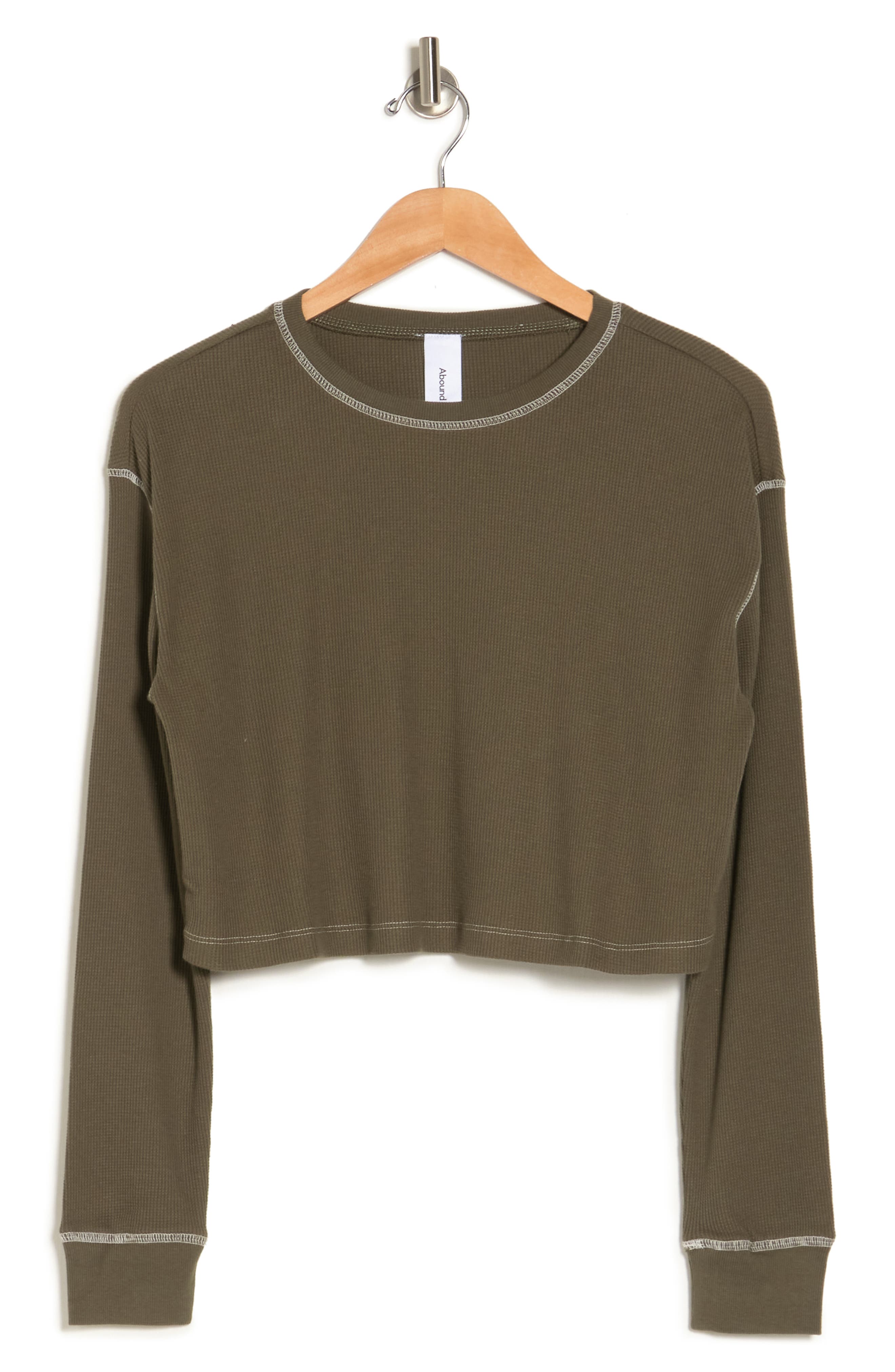 cropped thermal long sleeve