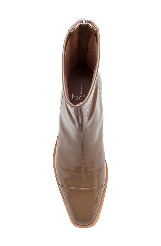 Linea Paolo Venata Block Heel Bootie In Toffee