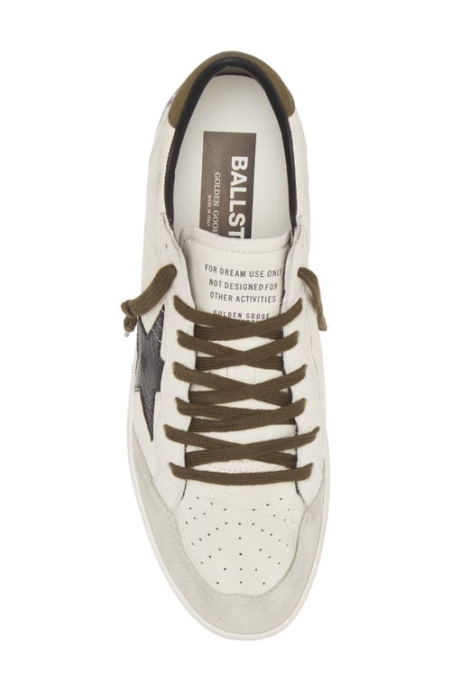 Golden Goose Super-star Sneaker In White/black/green 10349
