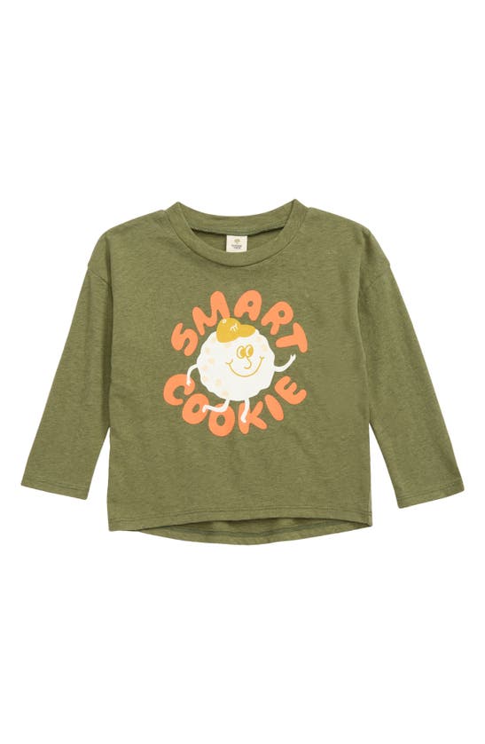 Tucker + Tate Babies' Graphic Tee In Olive Branch Smart Cookie