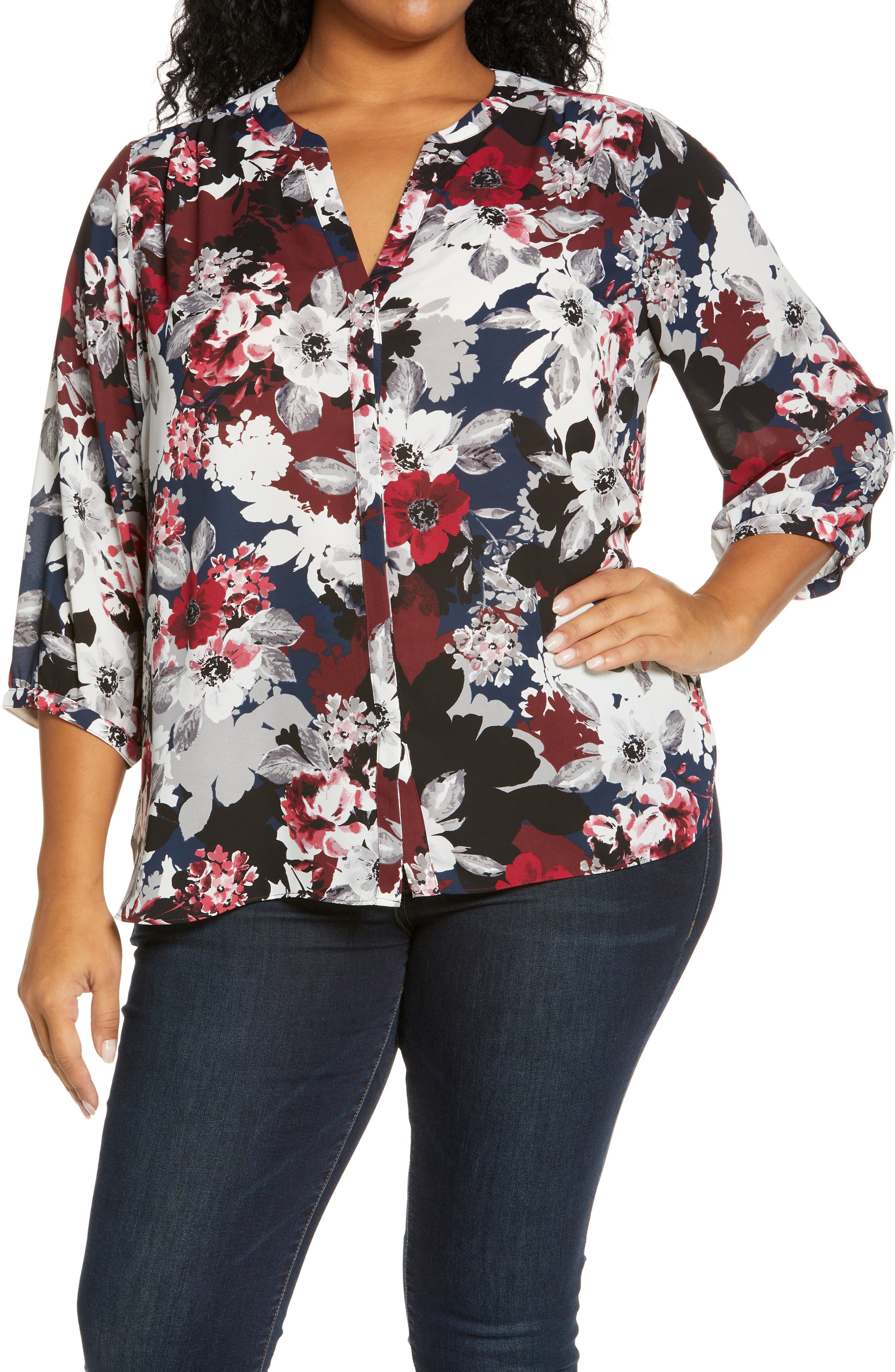 red dressy tops plus size