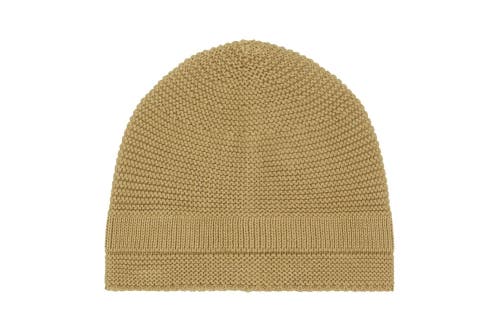 Shop Vild House Of Little Organic Knit Hat In Beige-orange Plant Dye