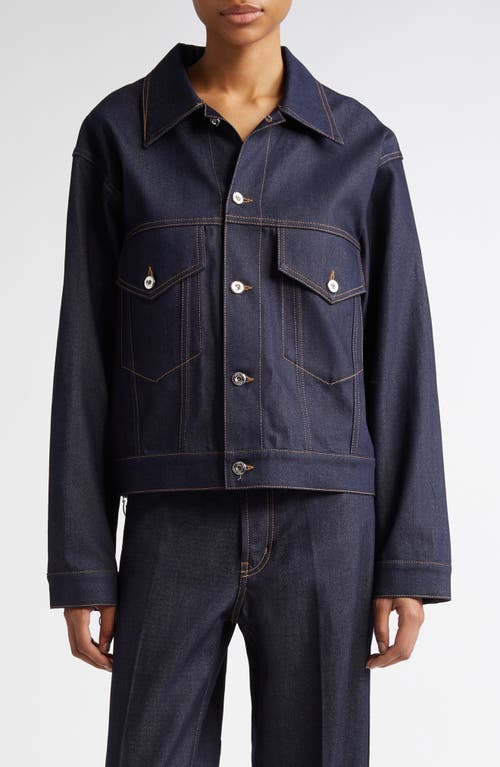 SETCHU Paper Denim Trucker Jacket in Indigo 