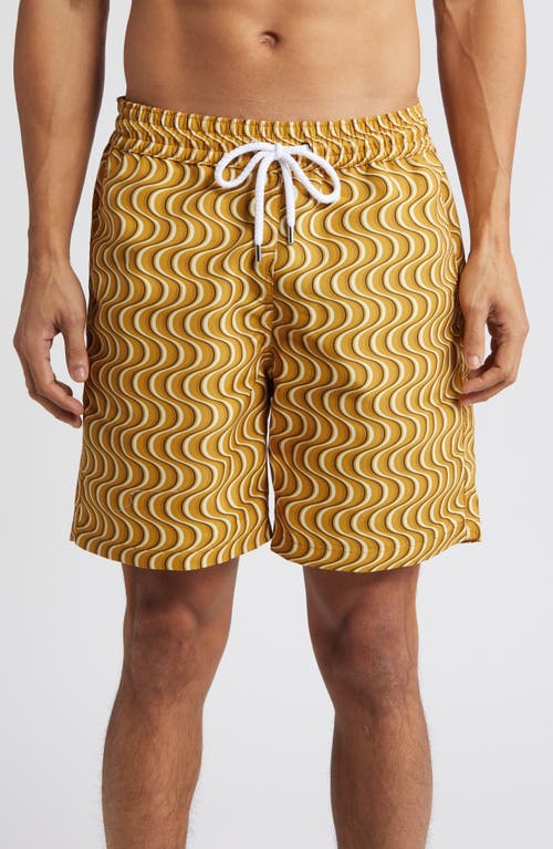 Frescobol Carioca Copa Camada Board Shorts Harvest Gold at Nordstrom,