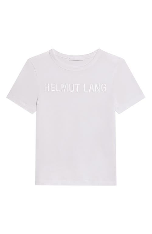 Shop Helmut Lang Slim Logo T-shirt In White