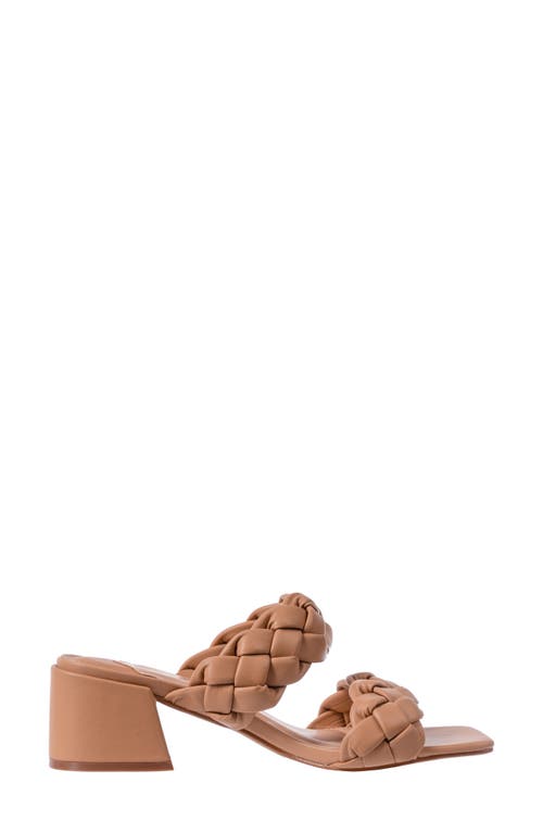 Ninety Union Twist Slide Sandal In Camel