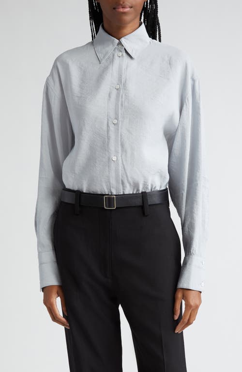 Proenza Schouler Lydia Washed Button-Up Shirt Steel at Nordstrom,