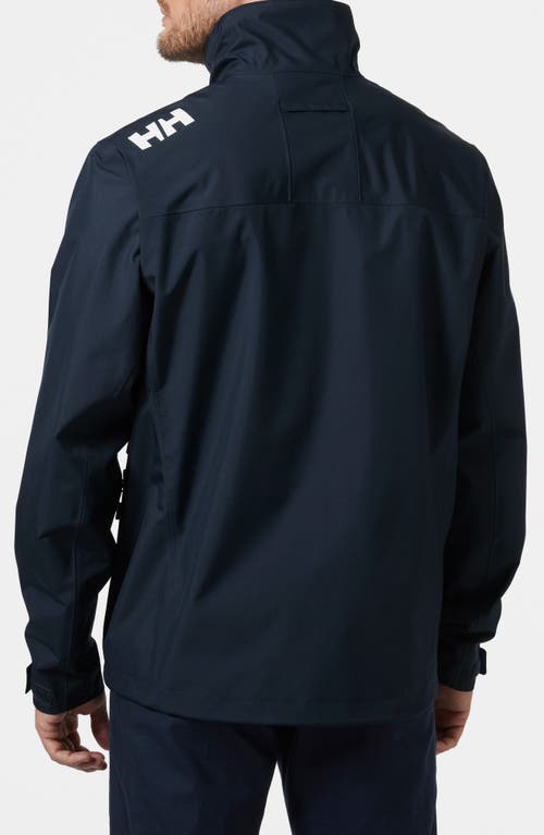 Shop Helly Hansen Crew 2.0 Waterproof Sailing Jacket In Navy