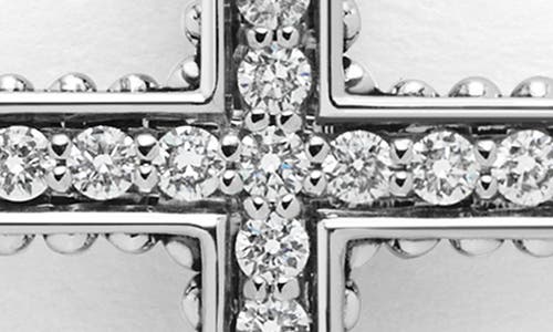 Lagos Anthem Diamond Cross Amulet In Silver