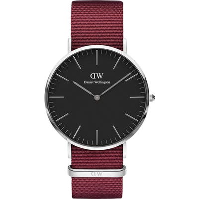 Daniel Wellington Classic Nylon Strap Watch, 40Mm