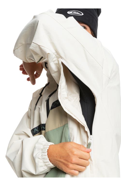 Quiksilver Steeze Waterproof Snow Anorak In Birch