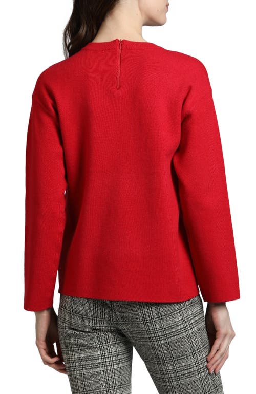 Shop Apny V-neck Sweater In Red