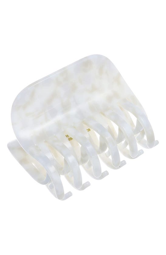 Shop France Luxe Large Double Tooth Claw Clip In Coconut Milk