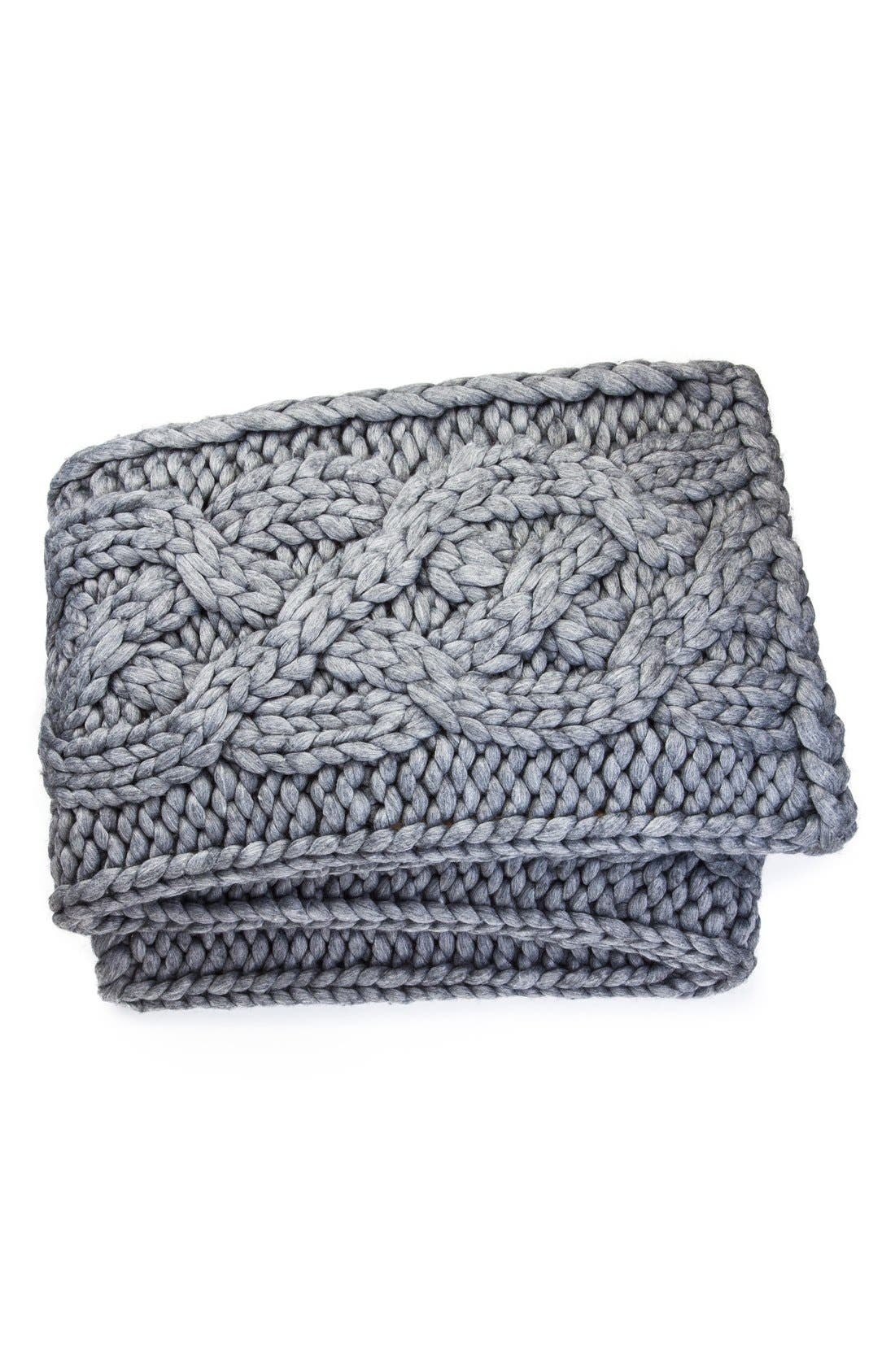 ugg chunky knit throw blanket