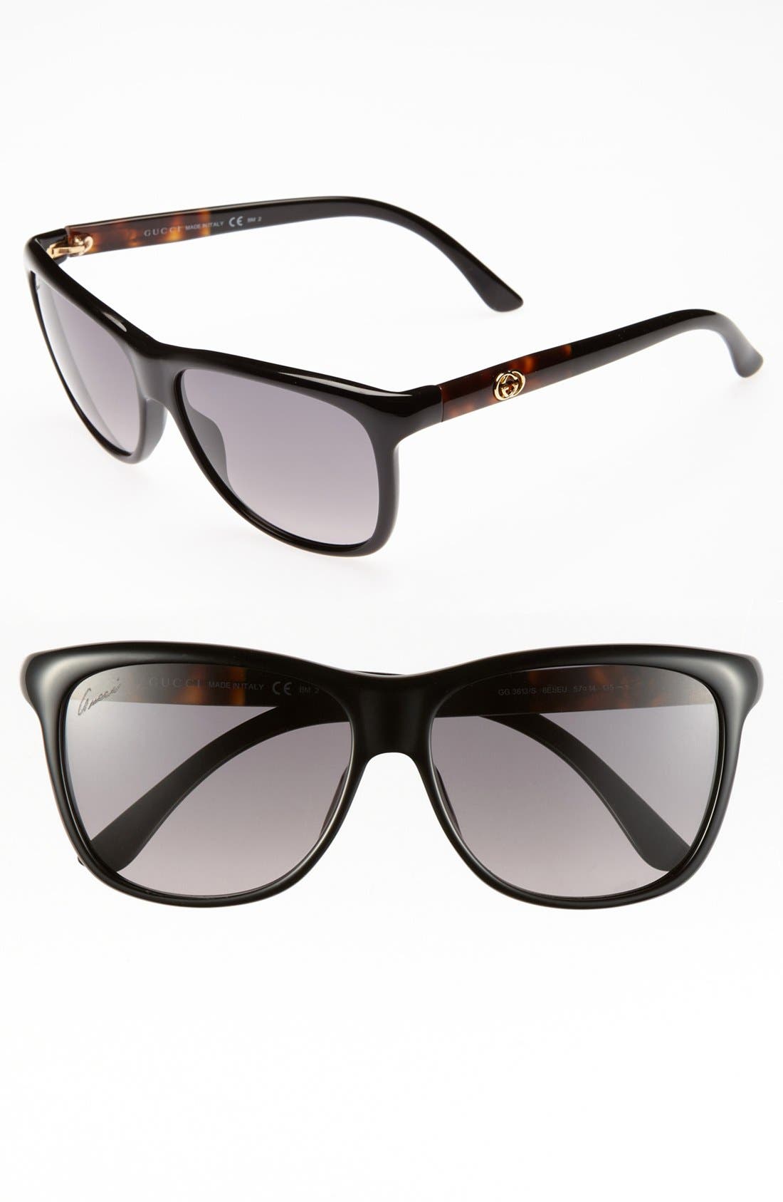gucci 57mm sunglasses