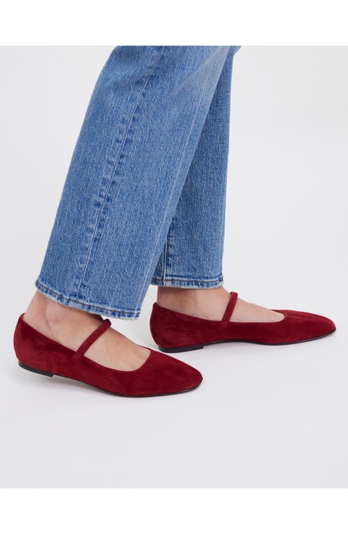 Madewell The Greta Ballet Flat In Ruby Port