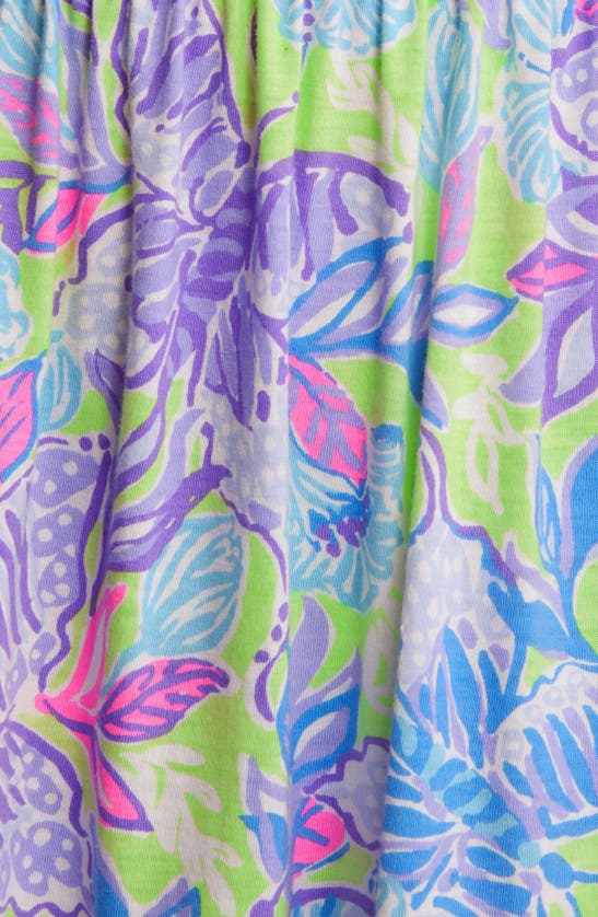 Lilly Pulitzer Jilly Floral Smocked A-line Cotton Dress In Dew Drop ...