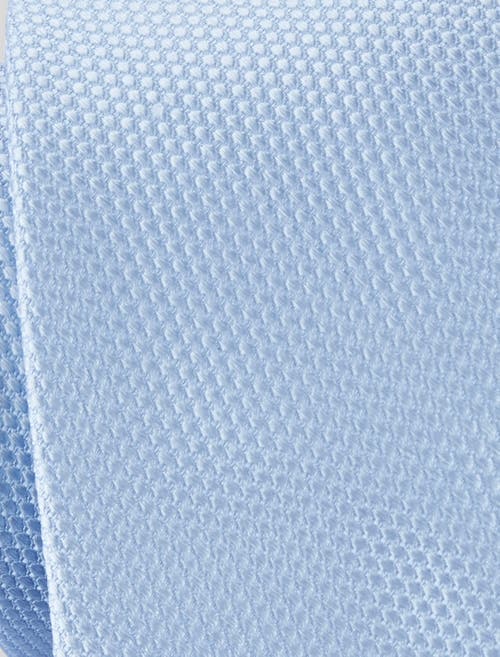 Oak Hill Premium By Dxl Solid Silk Tie In Light Blue