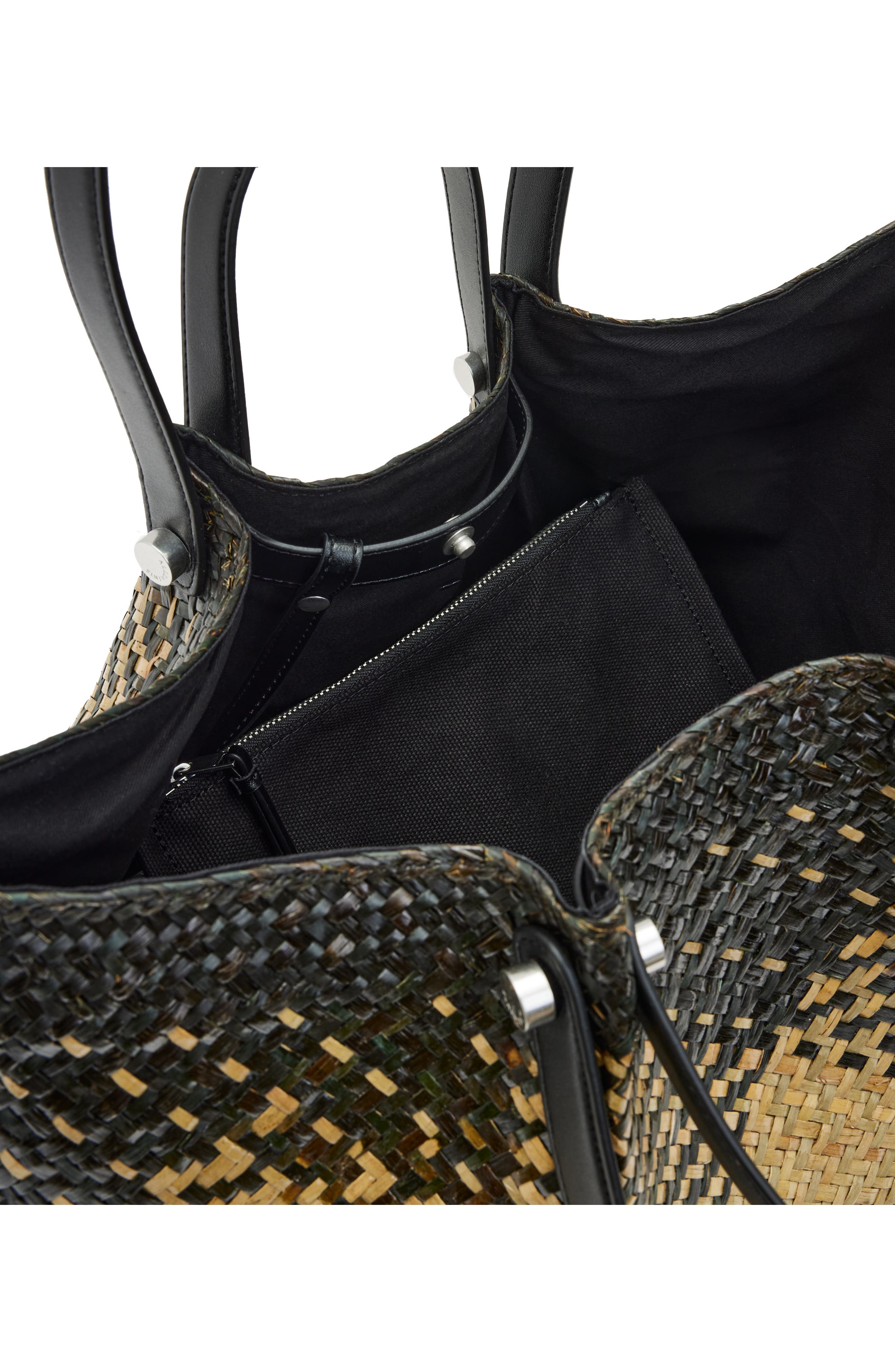 AllSaints Allington Straw Tote Nordstrom