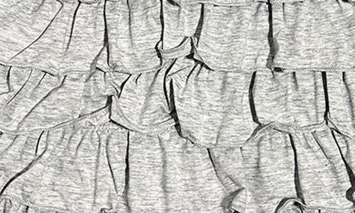 Joe-ella Kids' Ruffle Tiered Party Dress In Grey