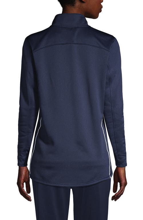 Shop Lands' End School Uniform  Active Track Jacket In Classic Navy