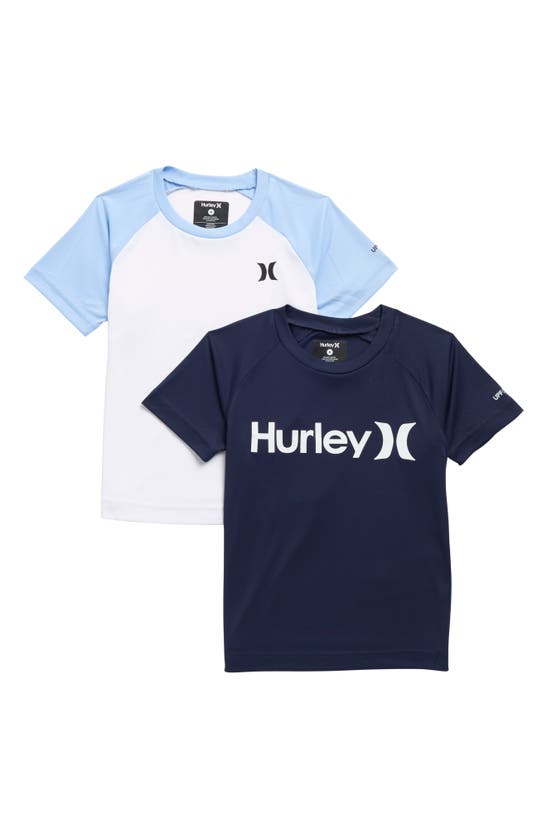 Hurley Kids' Assorted 2-pack T-shirts In Midnight Navy