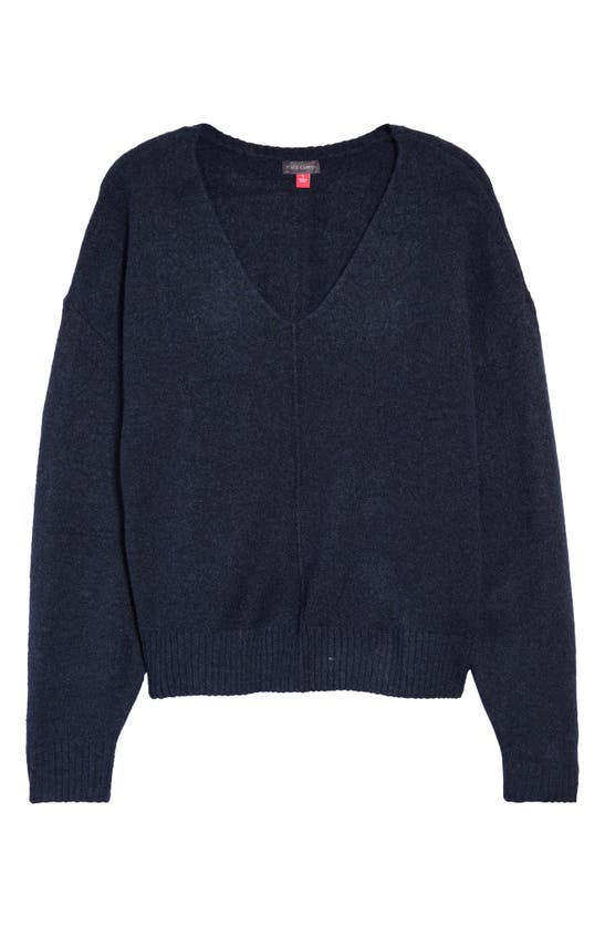 Vince Camuto Cozy Seam Sweater In Vintage Blue