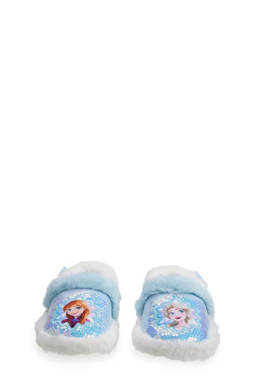 Shop Tucker + Tate Kids' Frozen Faux-fur Slipper In Blue