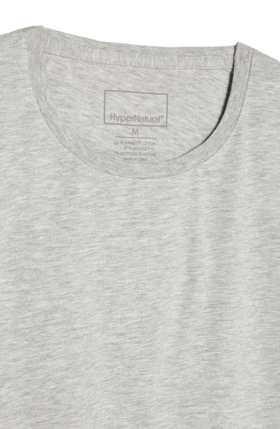 Shop Hypernatural Topanga Performance T-shirt In Grey Heather