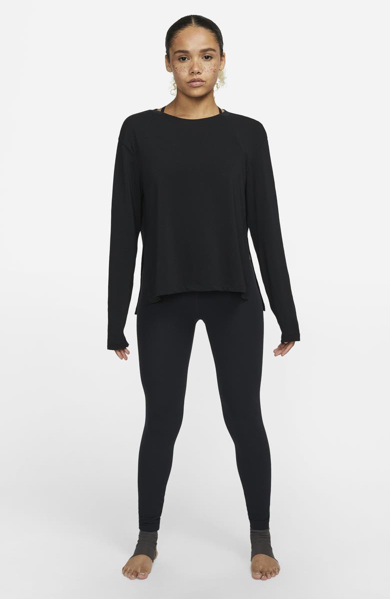 Nike Yoga Dri-FIT Long Sleeve Top, Alternate, color, 